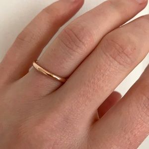 14K Rose Gold Ring 2mm wide, plain
